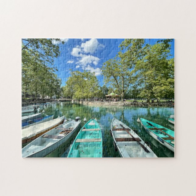 Annecy, Fransk Alpernor Jigszle Puzzle Pussel (Horisontell)