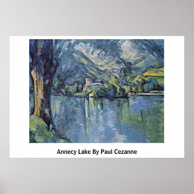 Annecy Sjö av Paul Cezanne Poster (Framsidan)
