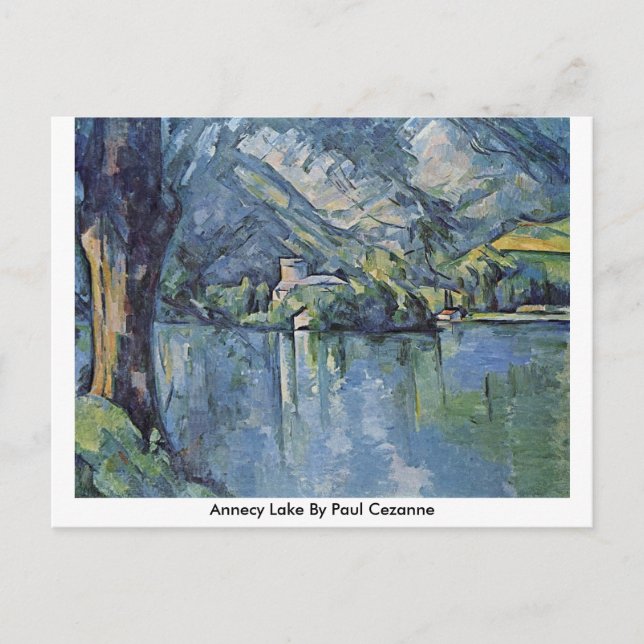 Annecy Sjö av Paul Cezanne Vykort (Framsida)
