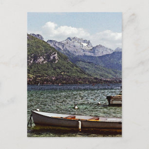 Annecy Sjö med berg i bakgrunden Vykort