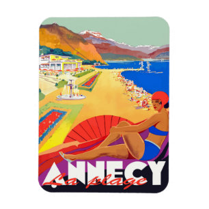 Annecy Strandflicka Magnet