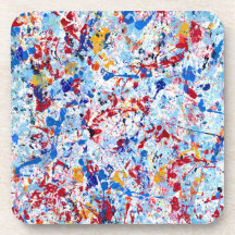 Annelisa nr 12 Abstrakt Beverage Coaster