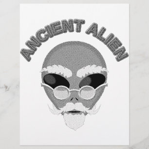 Annent Alien Head Newsprint