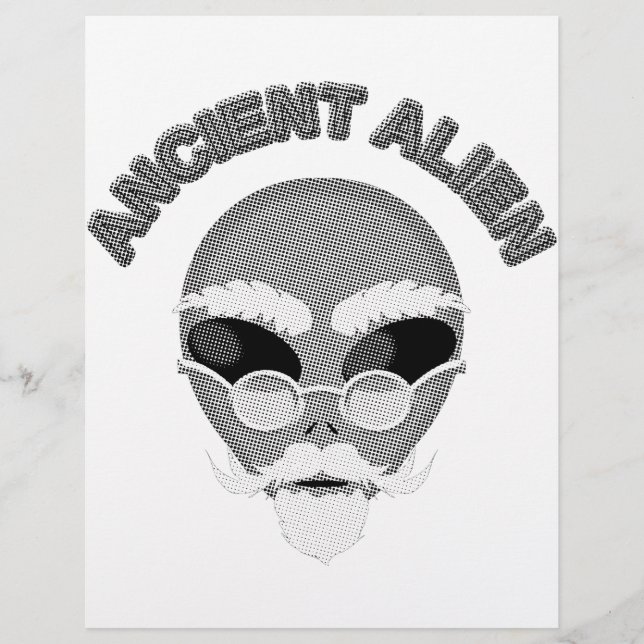 Annent Alien Head Newsprint (Framsida)