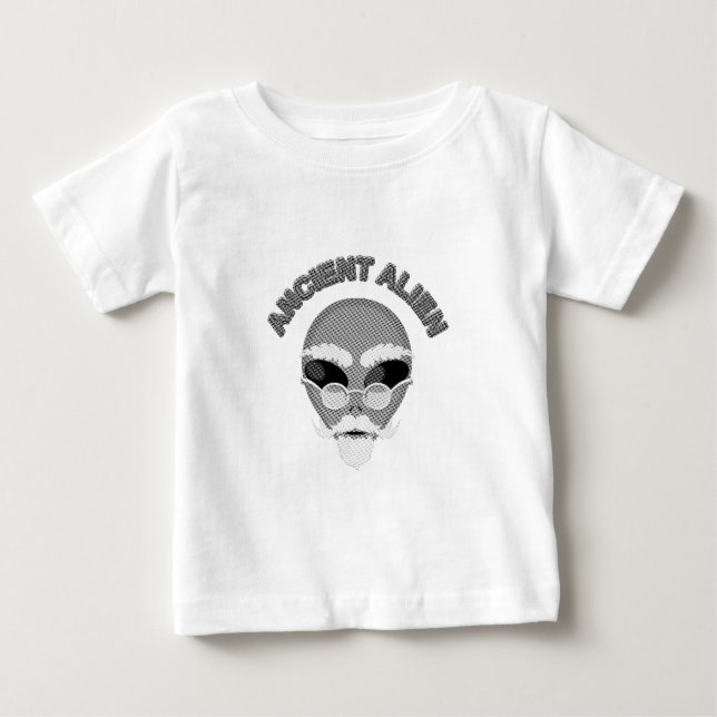 Annent Alien Head Newsprint T-shirt (Framsida)