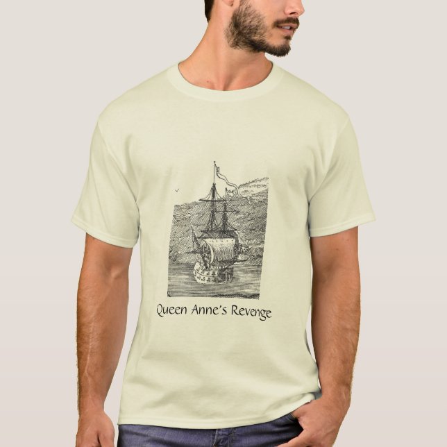 Annes för piratfraktdrottning hämnd tee shirt (Framsida)