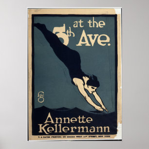 Annette Kellerman Simma Dive Theater New York Poster