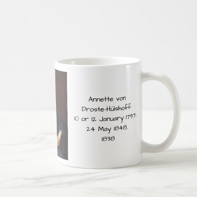Annette von Droste-Hulshoff 1838 Kaffemugg (Höger)