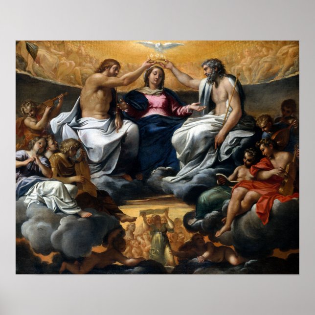 Annibale Carracci Coronation of the Virgin Poster (Framsidan)