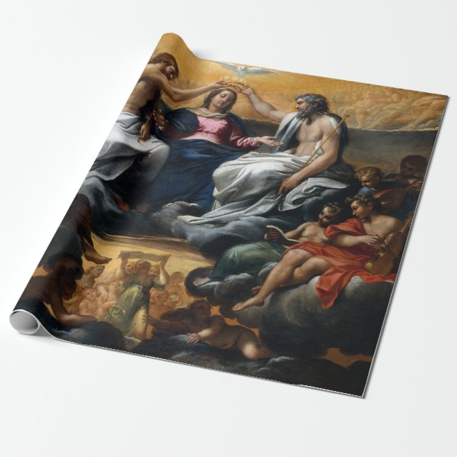 Annibale Carracci coronationen av oskulden Presentpapper (Utrullad)