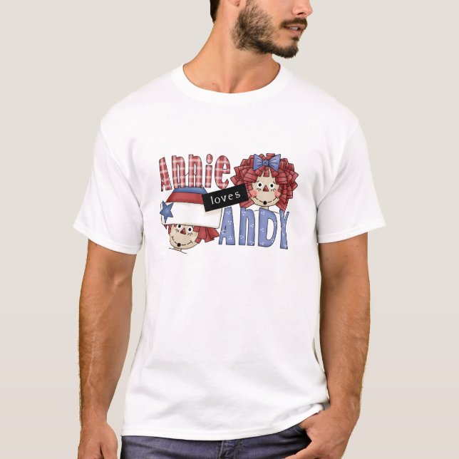 Annie älskar Andy Ragdoll Tee Shirt (Framsida)