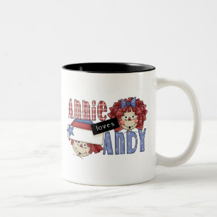 Annie älskar Andy Ragdoll Två-Tonad Mugg