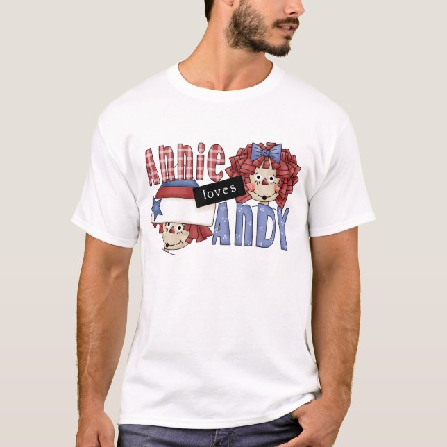 Annie älskar Andy Tshirts och gåvor (Framsida)