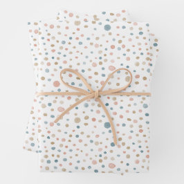 Annie Confetti Watercolor Dots Wrapping Papper