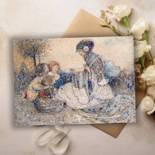 Annie Fransk A Fairytale Mor Tells a Story Anteckningskort