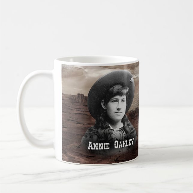 Annie historiska Oakley Kaffemugg (Vänster)