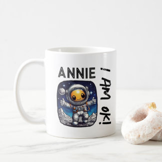 Annie, jag är okej! | Sång-textil tvist med astron Kaffemugg