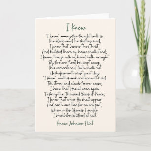 Annie Johnson Flint Poetry Greeting Card Kort