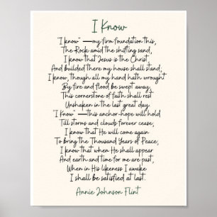 Annie Johnson Flint Value Poster (Matte)