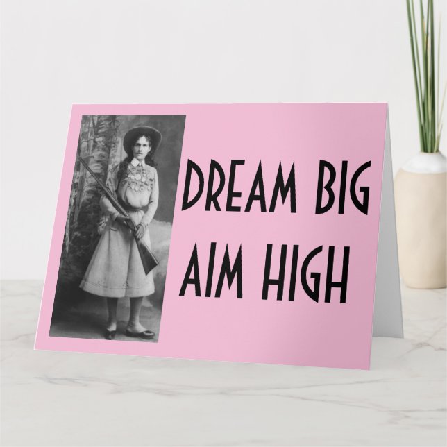 Annie Oakley BIRTHDAY Cowgirl Cards Kort (Framsida)