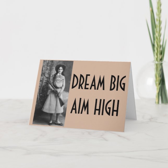 Annie Oakley Funny Cowgirl Cards Du personifierar Kort (Framsida)
