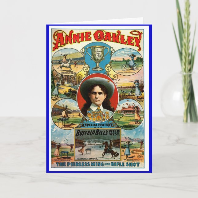 Annie Oakley - kort (Framsida)