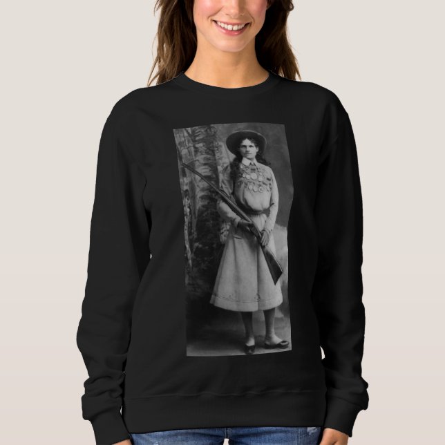 ANNIE OAKLEY med GUNS T-SHIRTS (Framsida)
