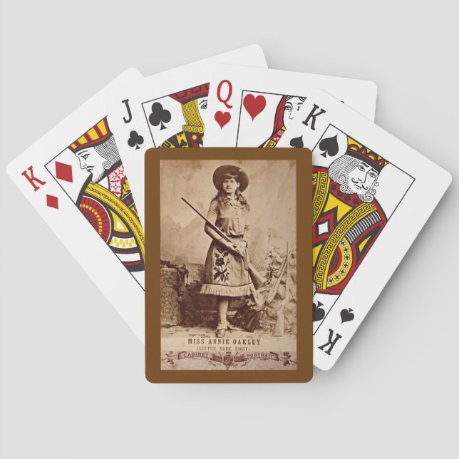 Annie Oakley Sepia Kortlek (Baksidan)