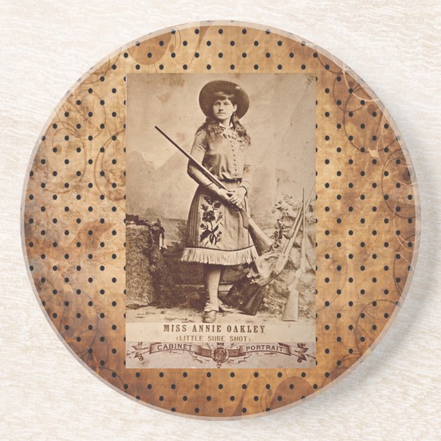 Annie Oakley Sepia Underlägg (Framsidan)