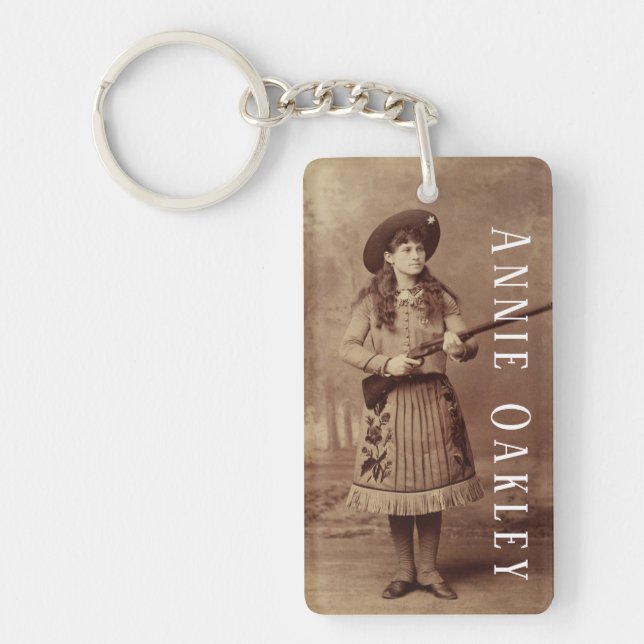 Annie Oakley Sharpshooter Acrylic Keychain (Framsidan)