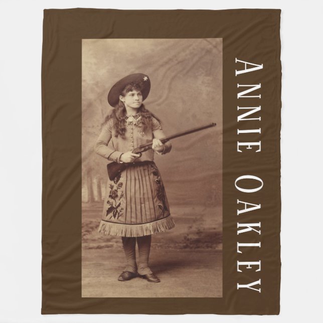 Annie Oakley Sharpshooter Fleece Blanket (Framsidan)