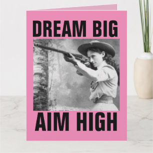 ANNIE OAKLEY WITH GUN, BIRTHDAY COWGIRL CARDS KORT