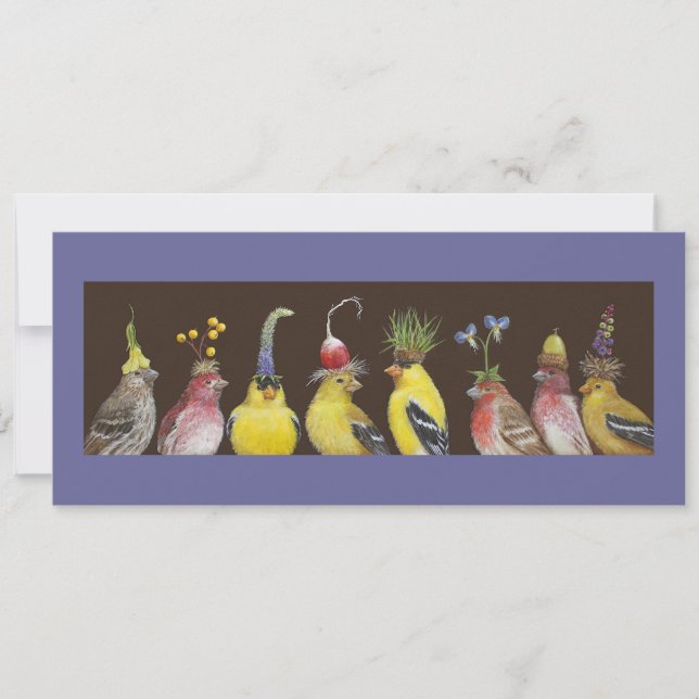 Annie och Pete Host för Finch Festival card/inbjud Inbjudningar (Framsida)