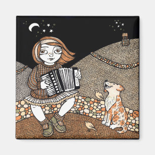 Annies Accordian magnet