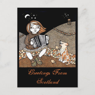 Annies Accordian Vykort