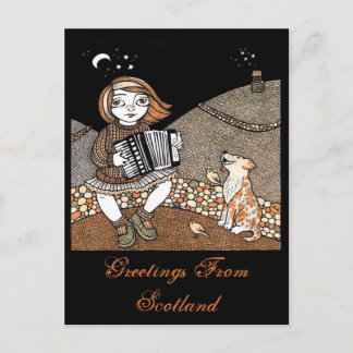Annies Accordian Vykort