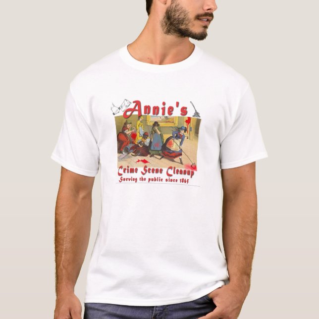 Annies brotts- platsrengöring t shirt (Framsida)