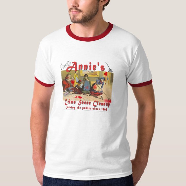 Annies brotts- platsrengöring t shirt (Framsida)