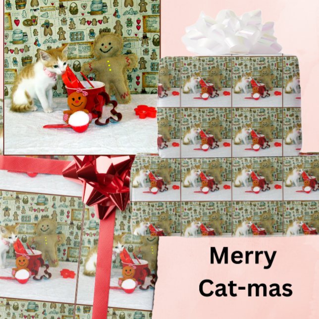 Annie's Gingertea Cookies - Cat / Kitten Presentpapper (Skapare uppladdad)