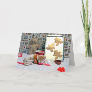 Annie's Gingertea Cookies (Katt/Kitten) Helgkort