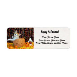Annie's Halloween (4325) (Kitten/Kat) Returadress Etikett