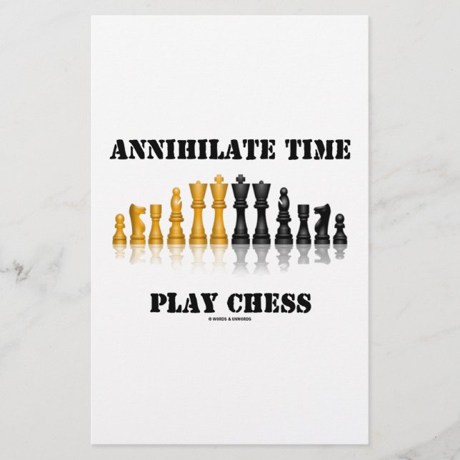 Annihilate Time Play Chess (reflekterande schackup (Framsida)