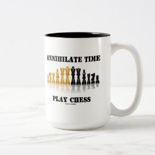 Annihilate Time Play Chess (reflekterande schackup Två-Tonad Mugg