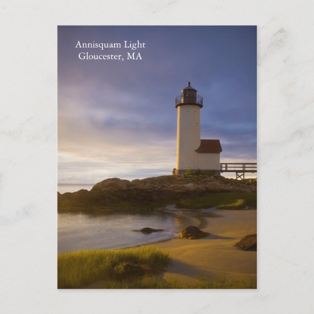 Annisquam ljusa Gloucester, MORSOR Vykort (Framsida)