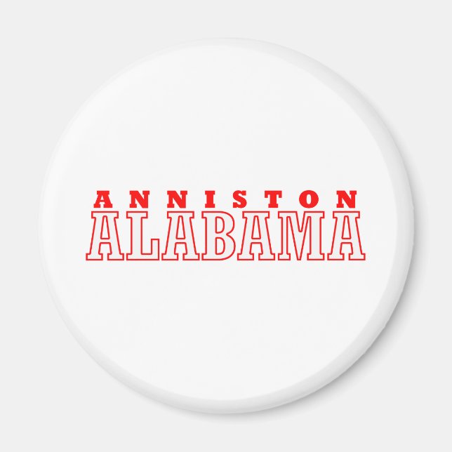 Anniston, Alabama City Design Magnet (Framsidan)