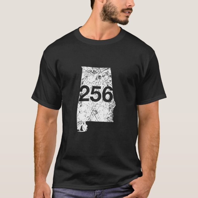 Anniston Florence Huntsville Area Code 256 Alabama T Shirt (Framsida)