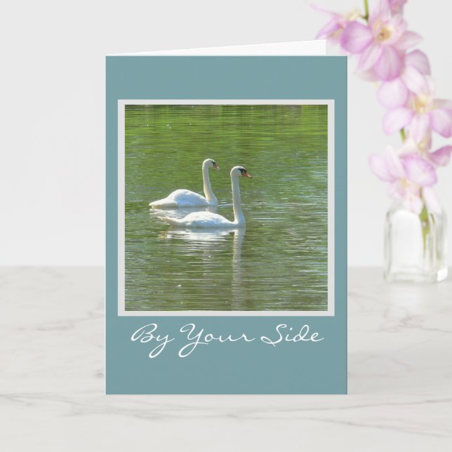 ANNIVERSARY/BY DIUR SIDE ALWAYS/TVÅ SVANAR GLIDING KORT (Orkide)