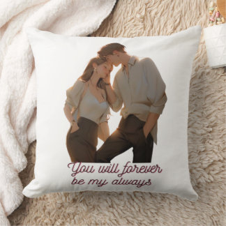 Anniversary Couple Pillow – You Will Forever Be My Kudde