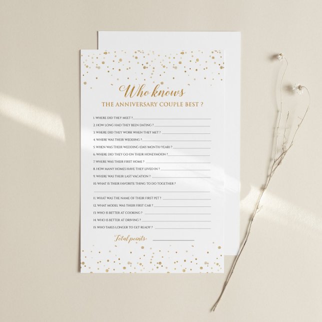 Anniversary Game Couple Trivia - GAC37b (Skapare uppladdad)