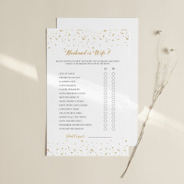 Anniversary Game Husband or Wife - GAC37c